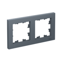 Рамка двухпостовая ATLASDESIGN универсальная грифель (Systeme Electric) ATN000702