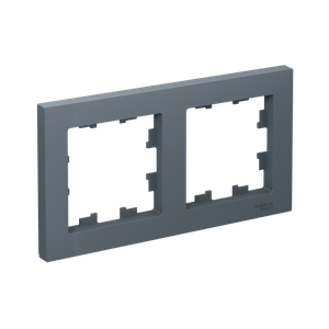 Рамка двухпостовая ATLASDESIGN универсальная грифель (Systeme Electric) ATN000702