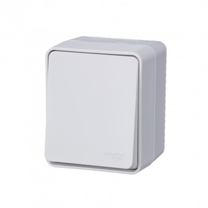 AtlasDesign Profi54 переключатель одноклавишный IP54 10 АХ, БЕЛЫЙ, Россия (Systeme Electric) ATN540161