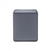 AtlasDesign Profi54 переключатель одноклавишный IP54 10 АХ, АНТРАЦИТ, Россия (Systeme Electric) ATN544061