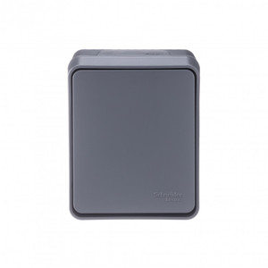 AtlasDesign Profi54 переключатель одноклавишный IP54 10 АХ, АНТРАЦИТ, Россия (Systeme Electric) ATN544061