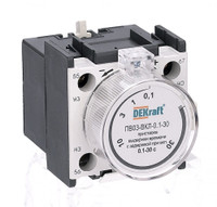 Приставка выдержки времени ПВ-03 (0.1-30с) с задержкой включения 1НО+1НЗ (Dekraft) 24112DEK