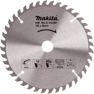 Пильный диск для дерева, 165x20x2/1.3x40T (Makita) D-45892