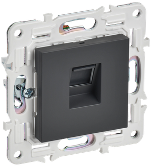 SKANDY Розетка компьютерная RJ45 кат.5E SK-K01T титан IEK (IEK) SK-K10-1-K48