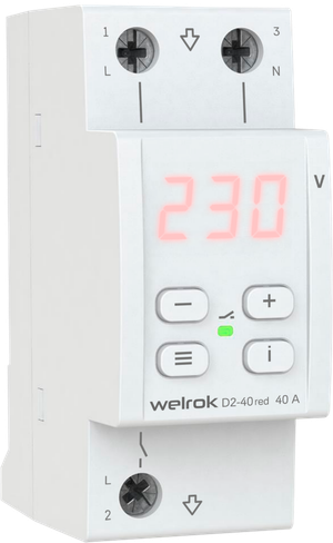Реле напряжения Welrok D2-40 red (WELROK)