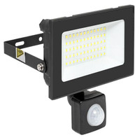 Прожектор светодиодный СДО-3004 с инфракрасным датчиком движения 50 Вт 6500К IP54 LUMA (EKF) FLL-3004-50D-6500