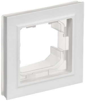 BRITE Рамка 1-местная IP44 РУ-1-БрАБ-44 арктический белый IEK (IEK) BR-M12-44-K91