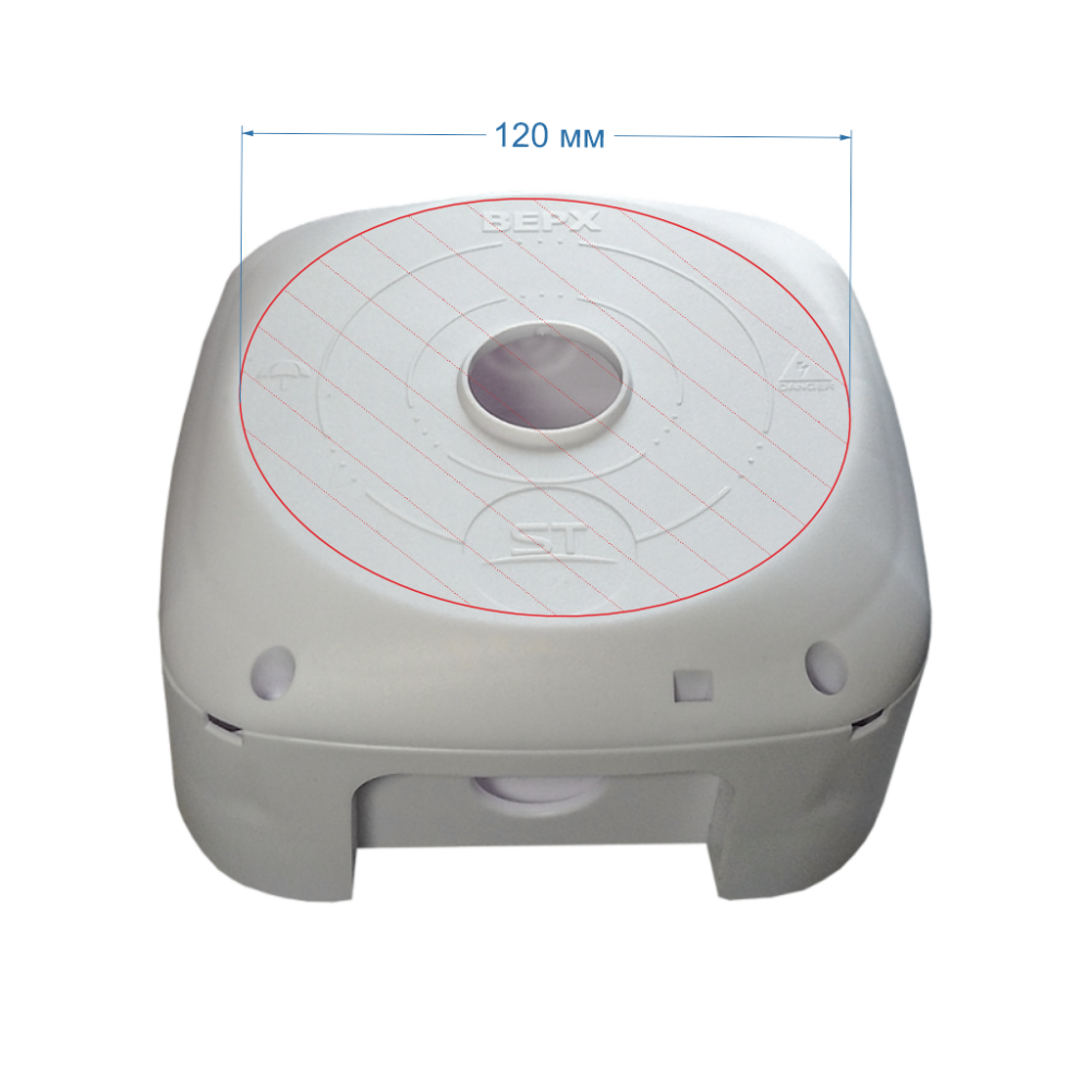 Коробка монтажная универсальная для видеокамер (Space Technology) ST-K07 Белая