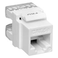 Модуль Keystone TERACOM PRO Cat.5E RJ-45 неэкранированный 110 IDC 180 градусов белый (EKF) TRP-KSTN-180D-5EUTP-WH