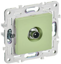 SKANDY Розетка TV проходная SK-A17G мятный IEK (IEK) SK-A10-P-K06