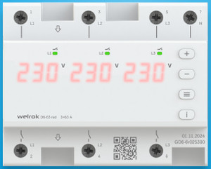 Реле напряжения D6-63 red (WELROK) 4660251140410