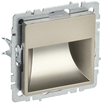 BRITE Подсветка LED встраиваемая ПЛ20-БрШ шампань (IEK) BR-FL20-K37