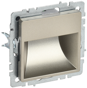 BRITE Подсветка LED встраиваемая ПЛ20-БрШ шампань (IEK) BR-FL20-K37
