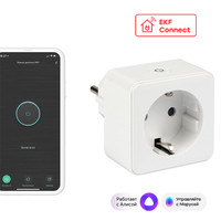 Умная розетка Сonnect Wi-Fi белая (EKF) RCS-1-WF