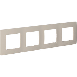 Рамка 4-местная слоновая кость ETIKA (IEK) 672514