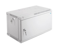 Шкаф телекоммуникационный настенный разборный 6U (600х350) дверь металл (ЦМО) ШРН-Э-6.350.1