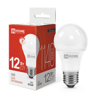 Лампа светодиодная LED-A60-VC 12Вт 230В Е27 4000К 1140Лм IN HOME (IN-HOME) 4690612020242