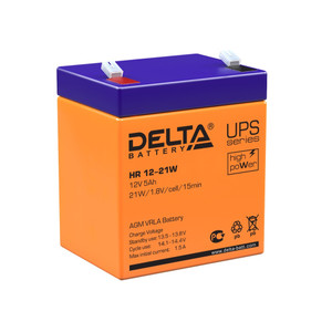 Аккумулятор HR 12В 5Ач (DELTA) HR 12-21 W
