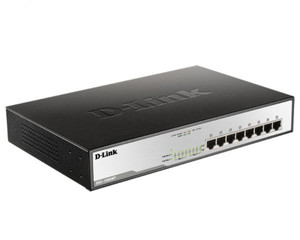 Коммутатор неуправляемый 8 портов RJ45/SFP 10 100 1000 Мб/с PoE 125Вт (D-Link) DGS-1008MP/B1A