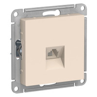Розетка ATLASDESIGN телефонная RJ11 механизм бежевый (Systeme Electric) ATN000281