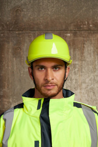 Защитная каска BASEBALL DIAMOND V UP из ABS лимонная с храповым механизмом (Delta Plus) DIAM5UPJAFL