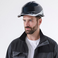 Каска защитная строительная BASEBALL DIAMOND V цвет Серый (Delta Plus) DIAM5GRJAFL