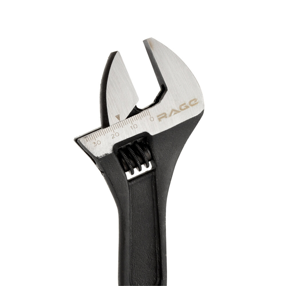 Ключ разводной усиленный 250 мм зев до 35 мм (Rage) 311058