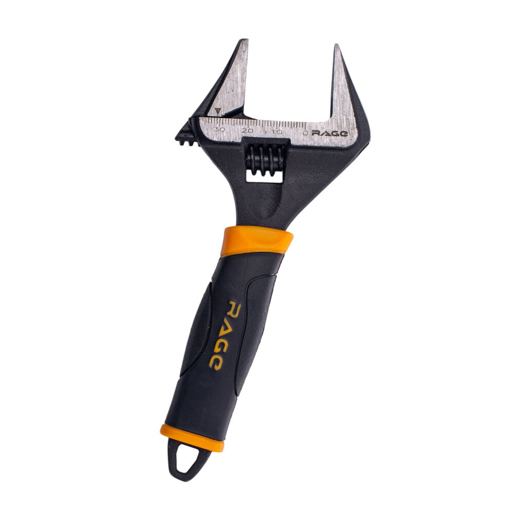 Ключ разводной с тонкими губками и широким зевом раскрытие зева до 34 мм ключ 150 мм (Rage) 311101