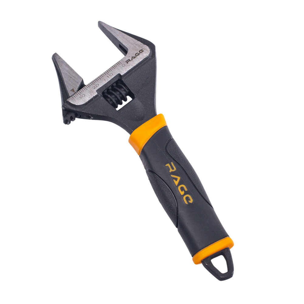 Ключ разводной с тонкими губками и широким зевом раскрытие зева до 34 мм ключ 150 мм (Rage) 311101