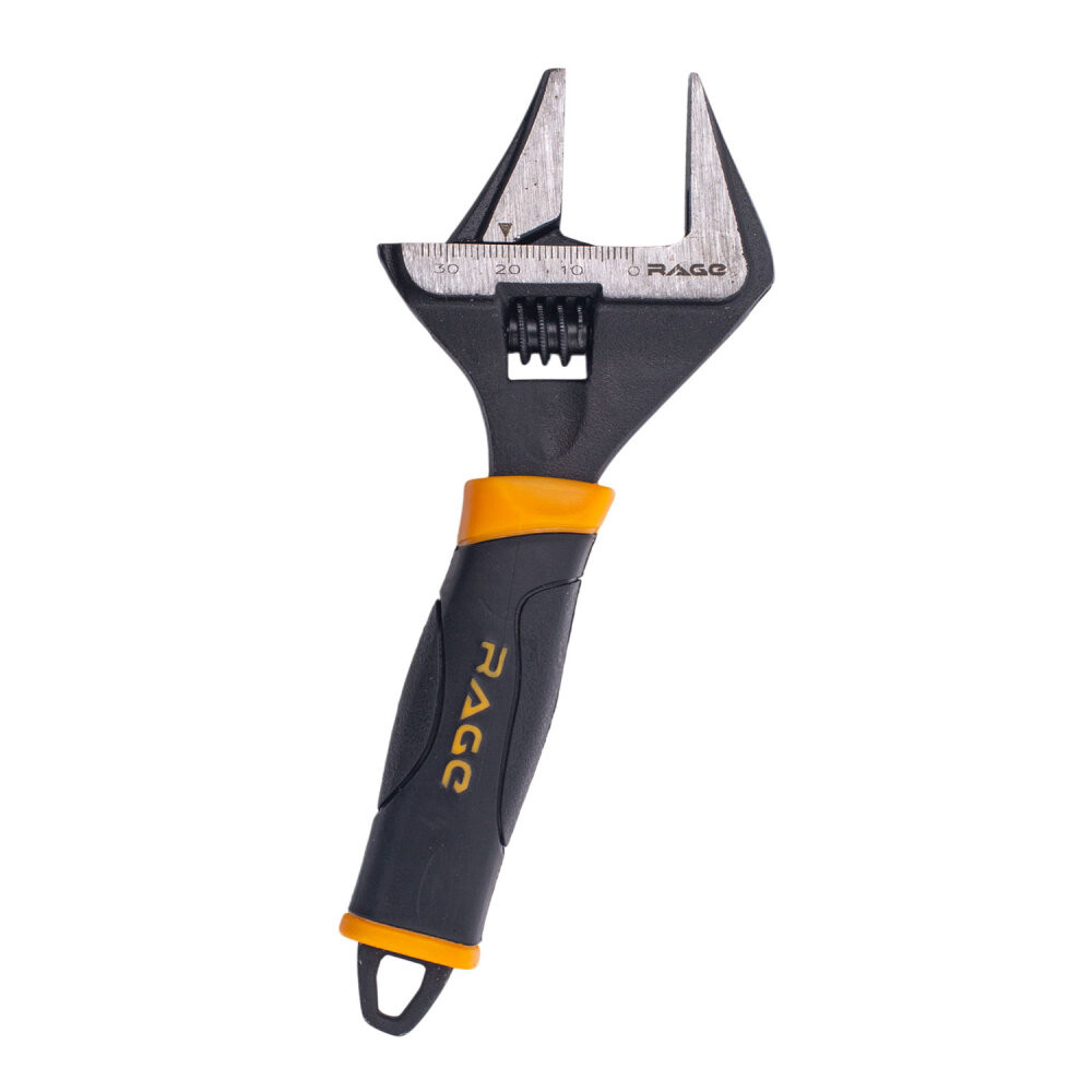 Ключ разводной с тонкими губками и широким зевом раскрытие зева до 34 мм ключ 150 мм (Rage) 311101