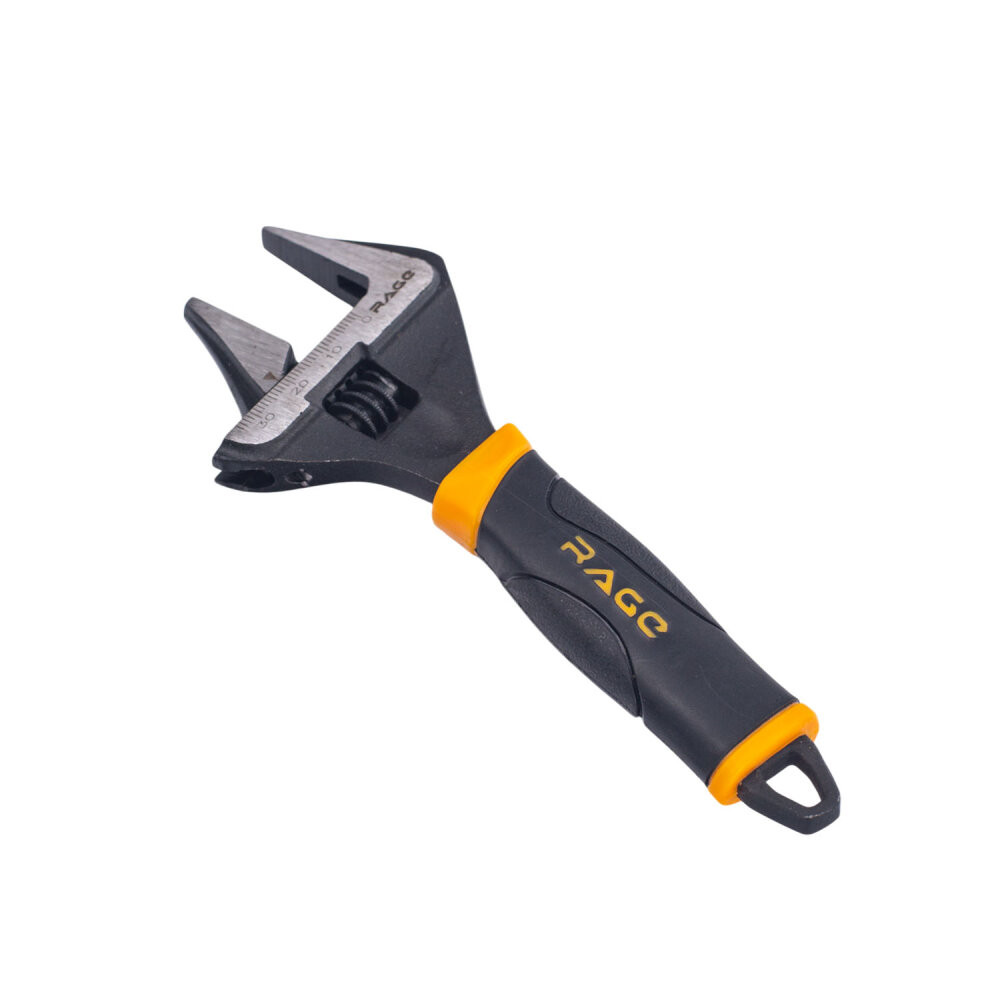 Ключ разводной с тонкими губками и широким зевом раскрытие зева до 34 мм ключ 150 мм (Rage) 311101