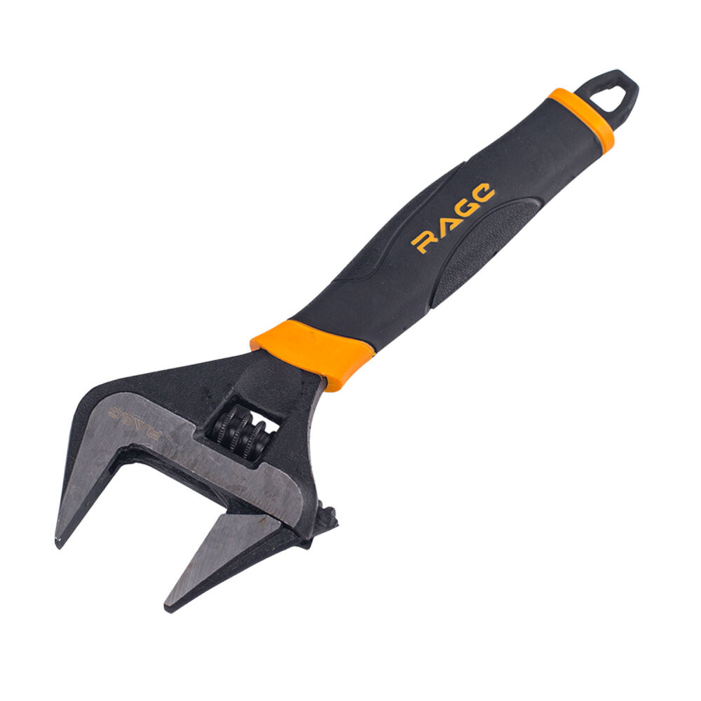 Ключ разводной с тонкими губками и широким зевом раскрытие зева до 40 мм длина ключа 200 мм (Rage) 311102