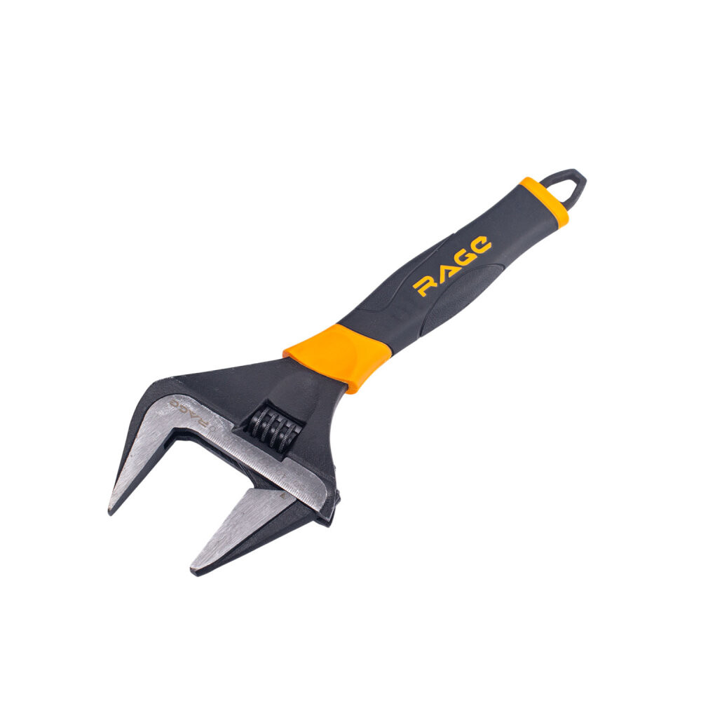 Ключ разводной с тонкими губками и широким зевом раскрытие до 60 мм 300 мм (Rage) 311104