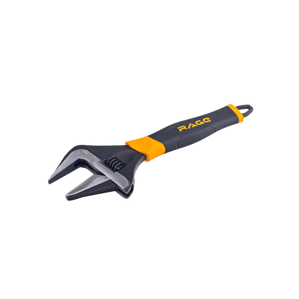 Ключ разводной с тонкими губками и широким зевом раскрытие до 60 мм 300 мм (Rage) 311104