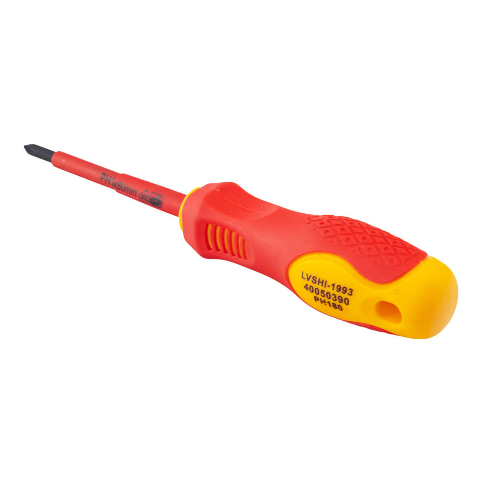 Отвертка диэлектрическая крестовая VDE PH1 x 80 (Rage) 397019