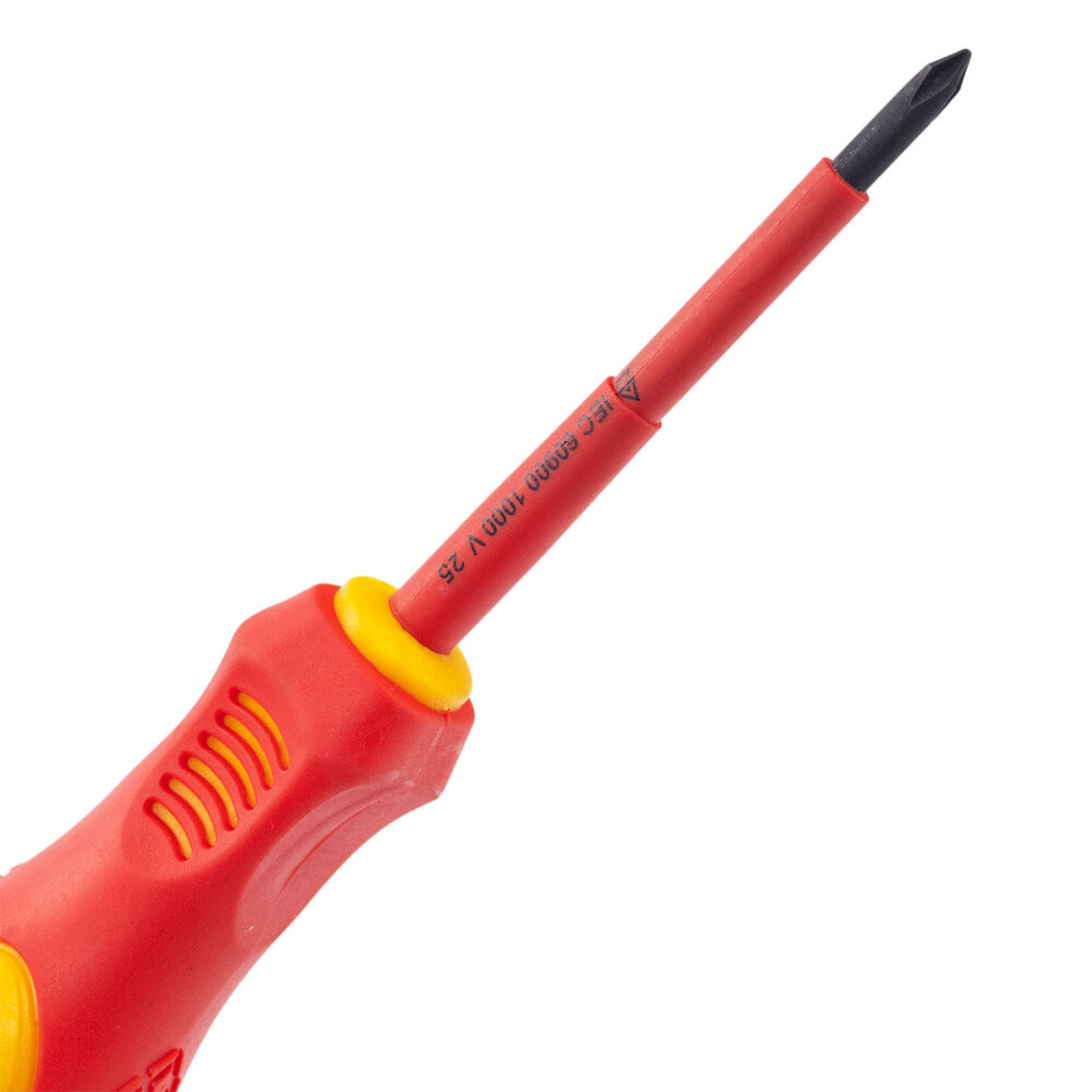 Отвертка диэлектрическая крестовая VDE PH1 x 80 (Rage) 397019