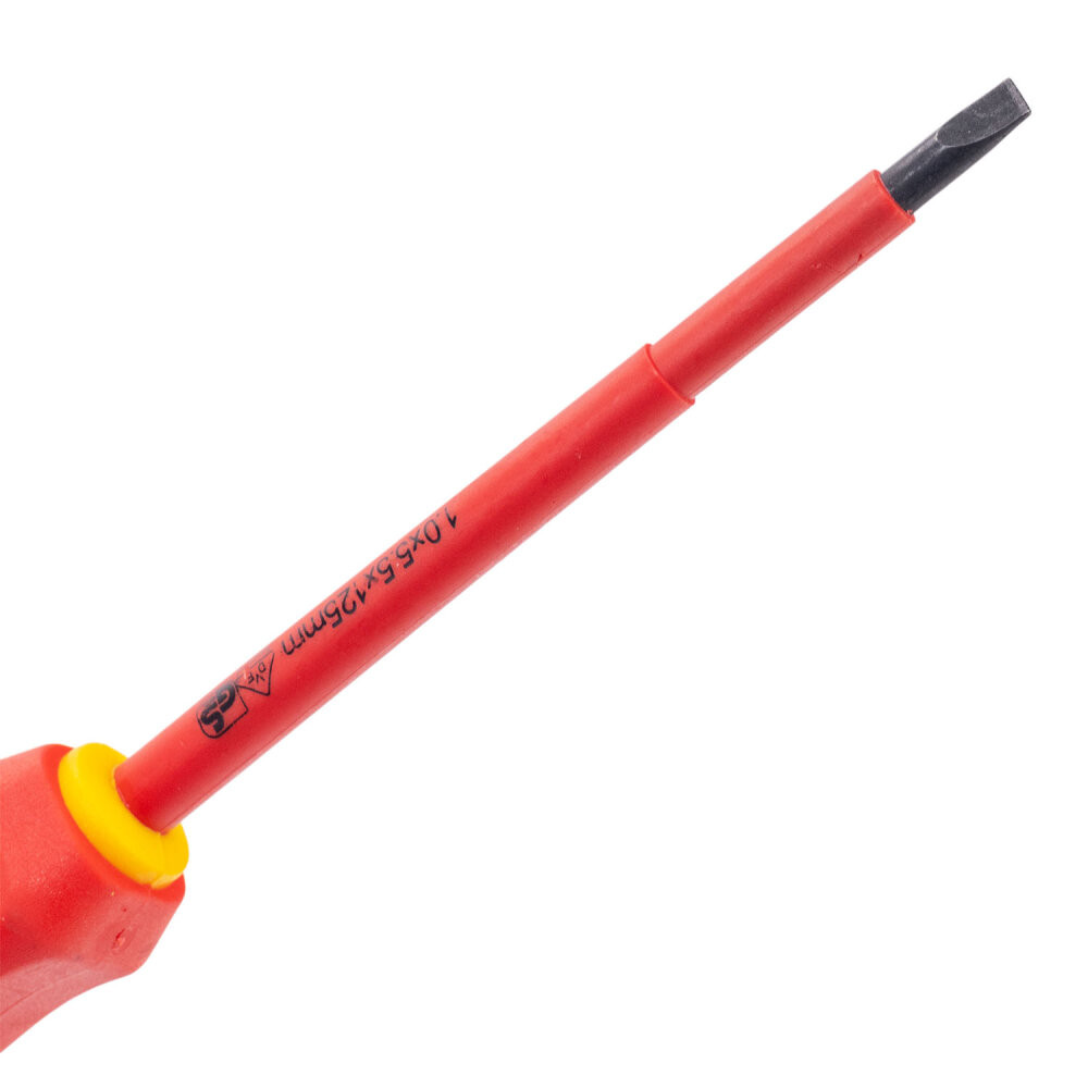 Отвертка диэлектрическая шлицевая VDE SL5.5 x 125 (Rage) 397028