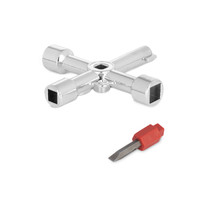 Ключ для электрошкафов с 5 рабочими профилями и битой (Vira) 514005