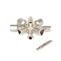 Ключ для электрошкафов с 10 рабочими профилями и битой (Vira) 514010