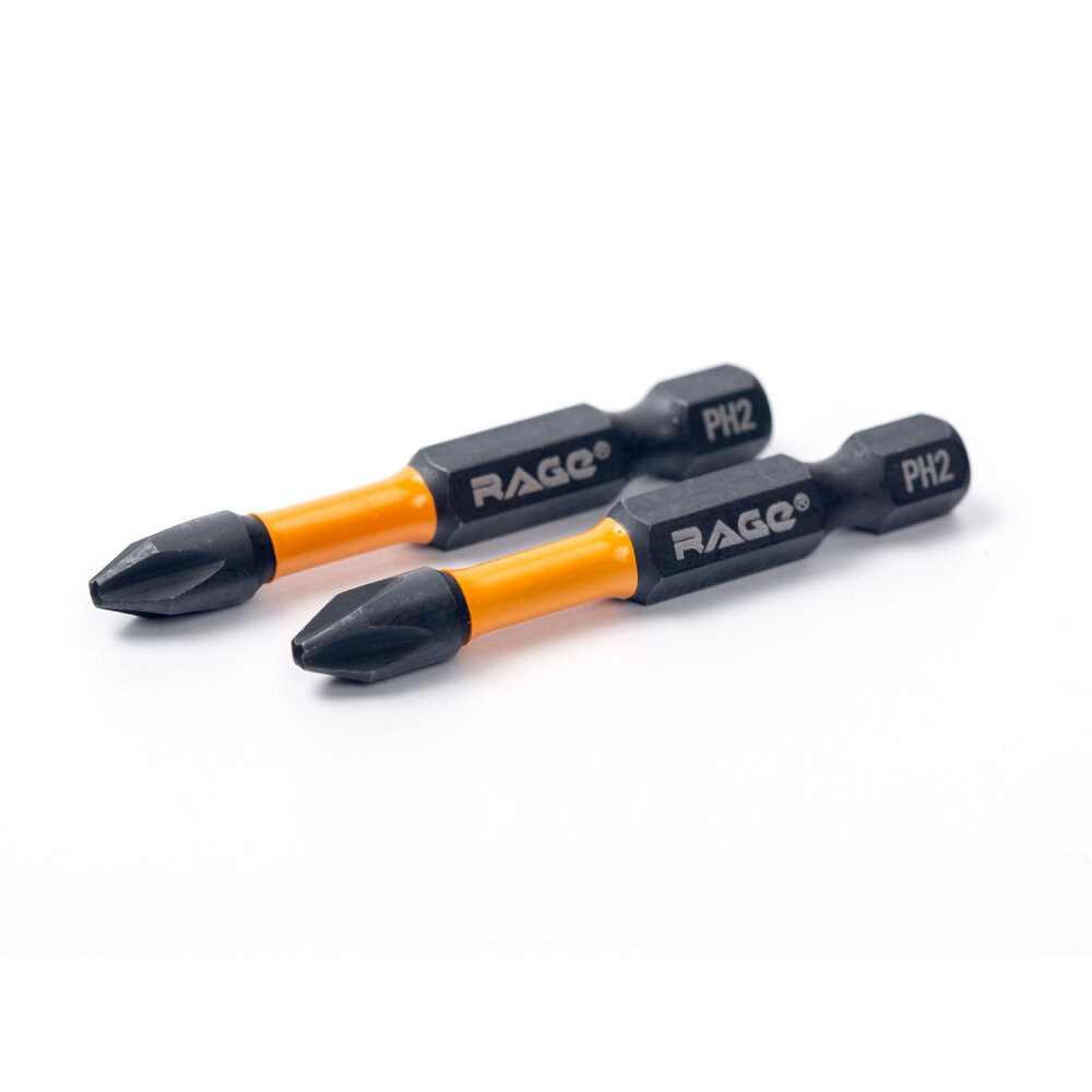 Биты торсионные IMPACT S2 PH2 x 50 мм 2 шт (Rage) 554125
