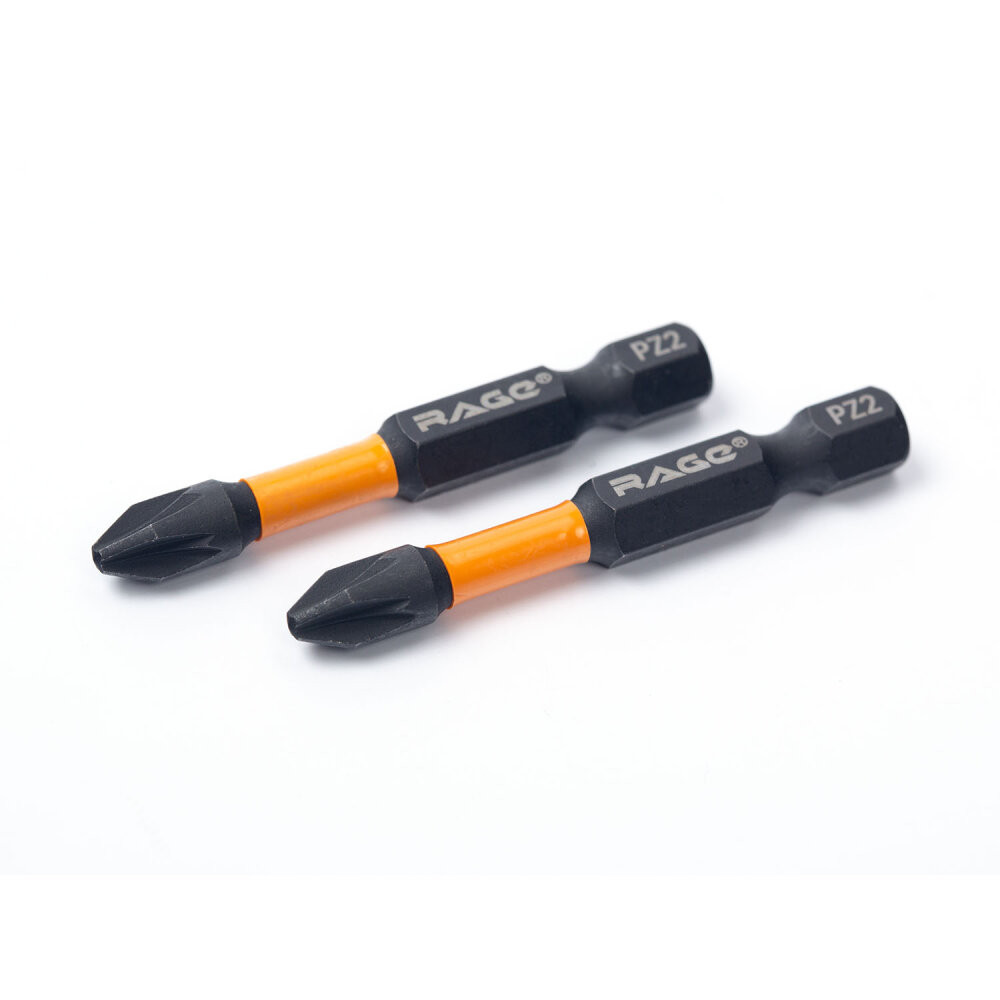 Биты торсионные IMPACT PH2 x 70 мм 5 шт для шуруповерта намагниченные (Rage) 554127