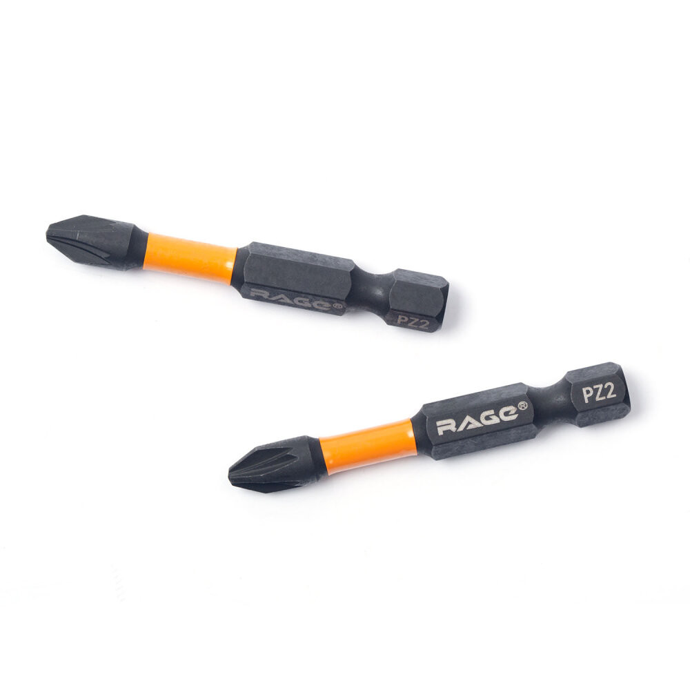 Биты торсионные IMPACT PH2 x 70 мм 5 шт для шуруповерта намагниченные (Rage) 554127