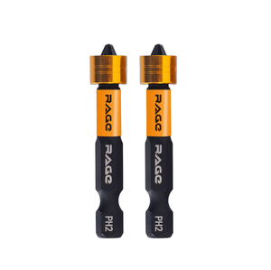 Биты с магнитным ограничителем PH2 x 50 мм 2 шт для ДСП гипсокартона (Rage) 554133