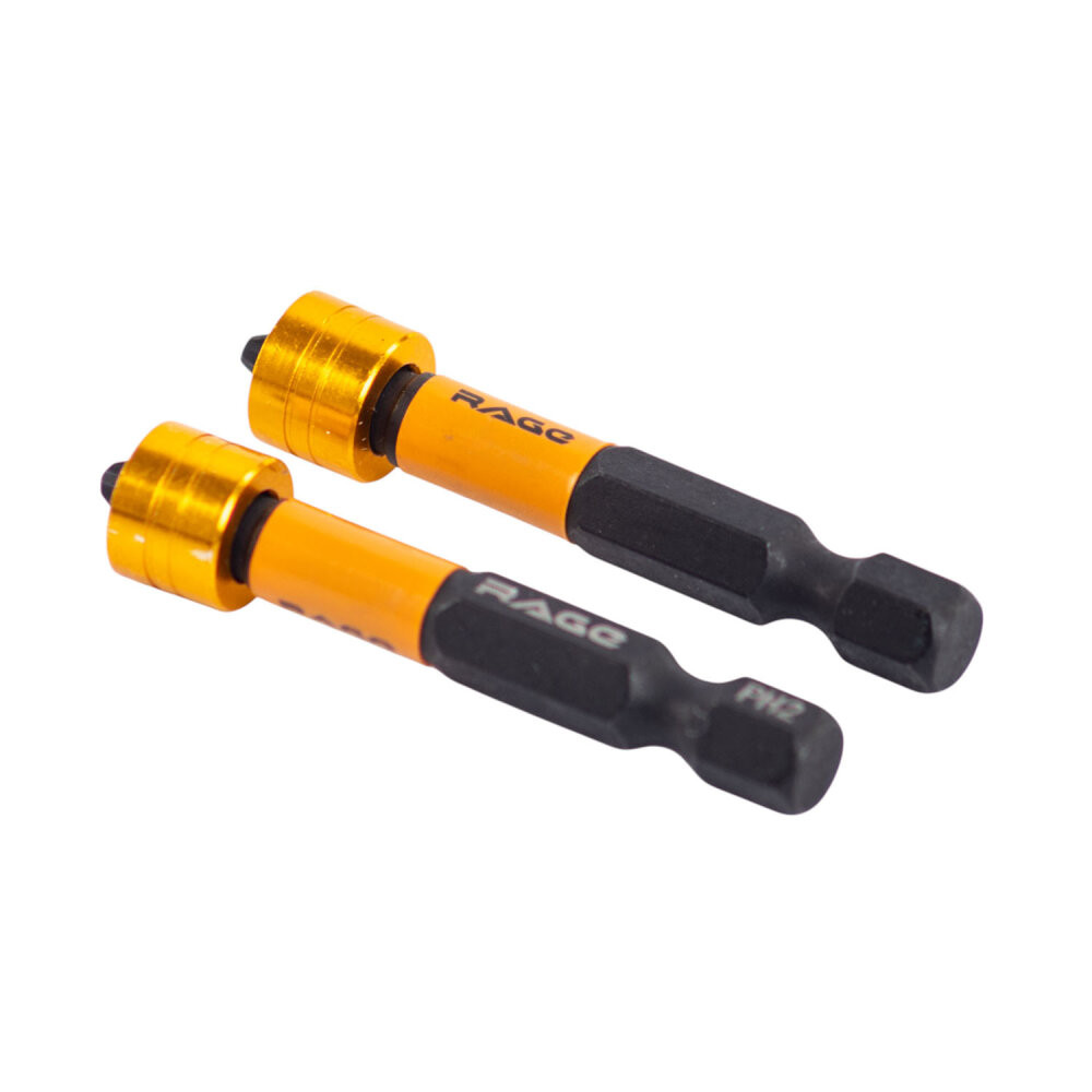 Биты с магнитным ограничителем PH2 x 50 мм 2 шт для ДСП гипсокартона (Rage) 554133