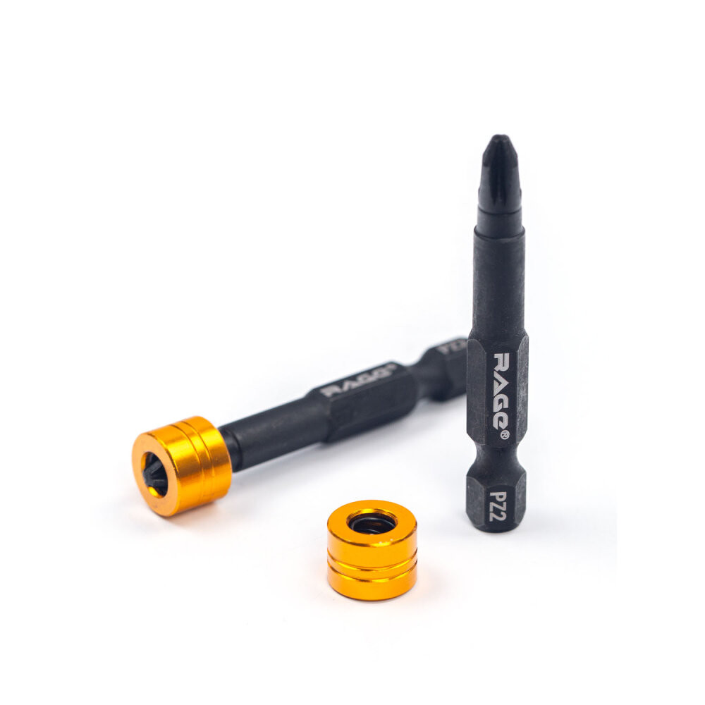 Биты с магнитным ограничителем для шуруповерта S2 PZ2 x 50 мм 2 шт (Rage) 554134