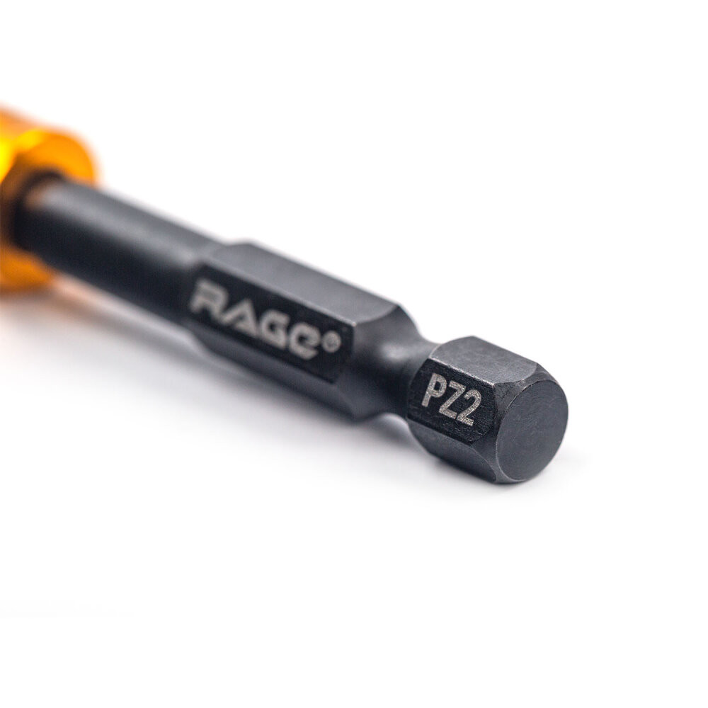 Биты с магнитным ограничителем для шуруповерта S2 PZ2 x 50 мм 2 шт (Rage) 554134