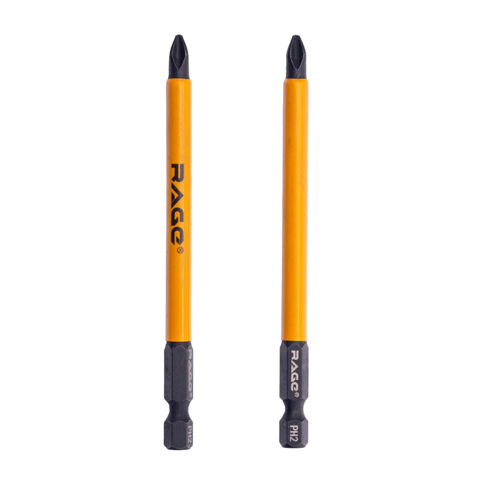 Биты магнитные S2 PH2 x 100 мм 2 шт (Rage) 554136