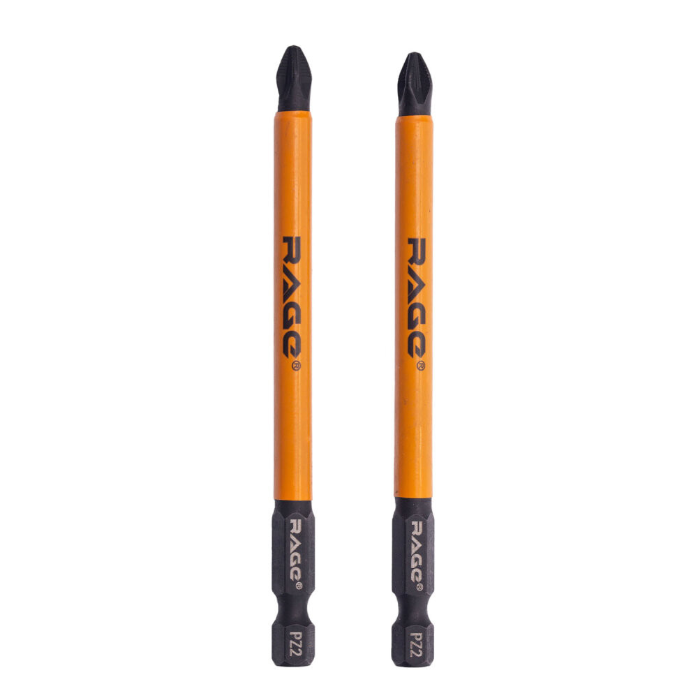 Биты магнитные S2 PZ2 x 100 мм 2 шт (Rage) 554137