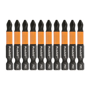 Биты магнитные S2 PH2 x 50 мм 10 шт (Rage) 554155