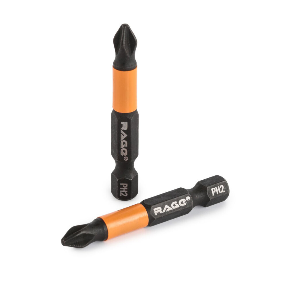 Биты магнитные S2 PH2 x 50 мм 10 шт (Rage) 554155